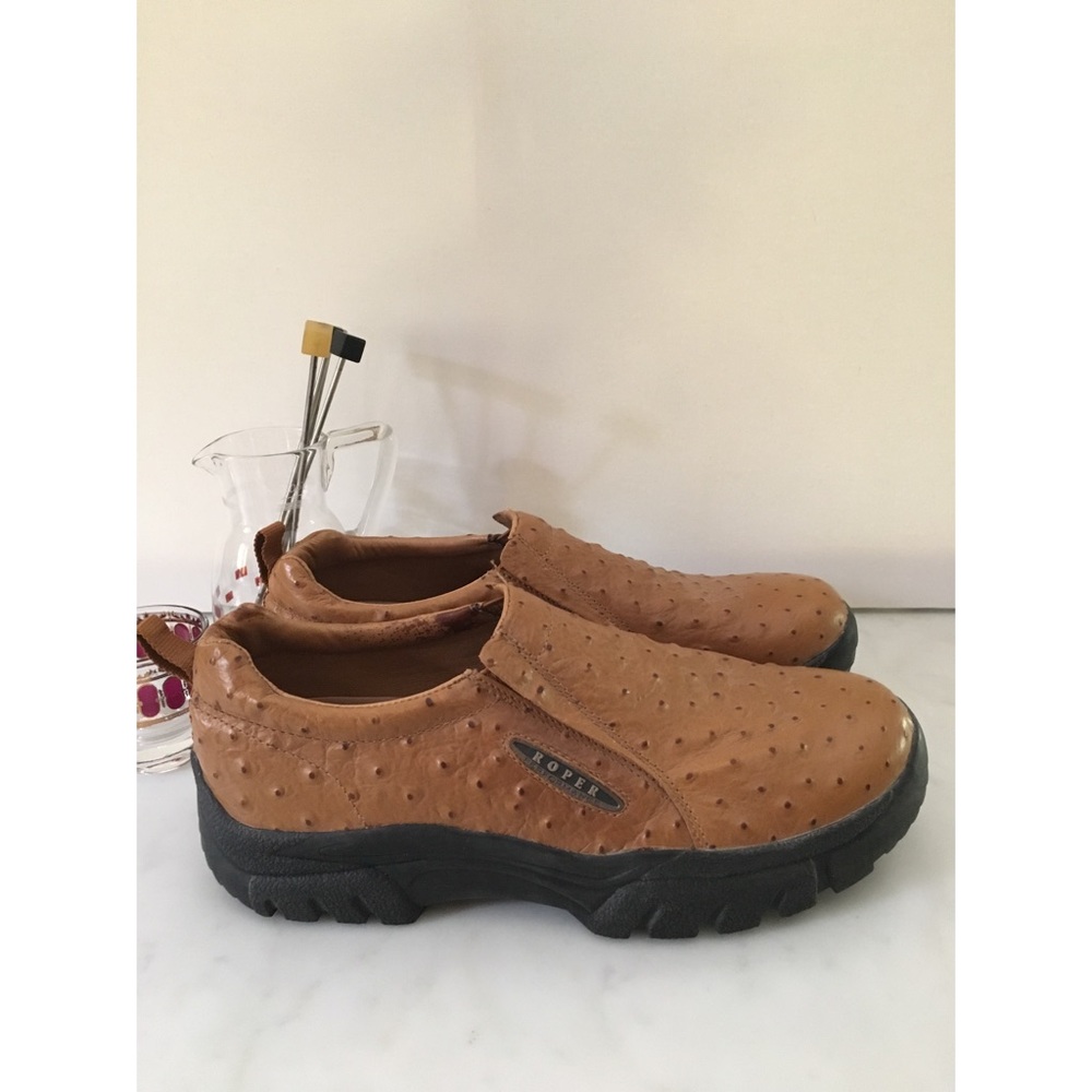 🌴Ropers Performance Sport Slip-Ons Tan Leather🌴